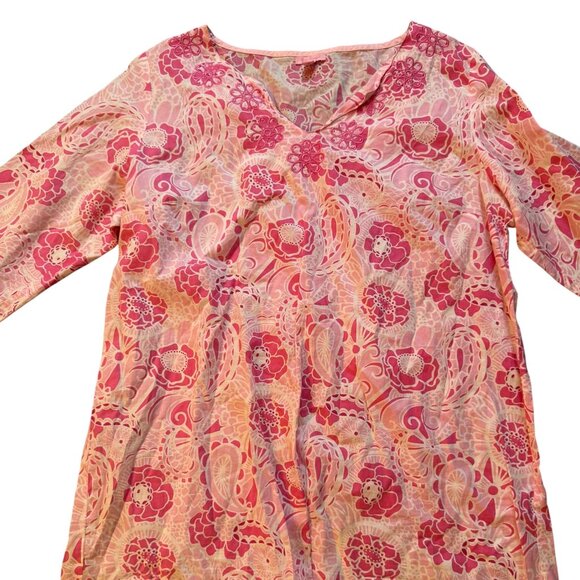 Lilly Pulitzer Tunic Top Pink Large - Picture 1 of 1